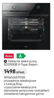Castorama Piekarnik elektryczny Amica ED37610B X-Type Steam oferta