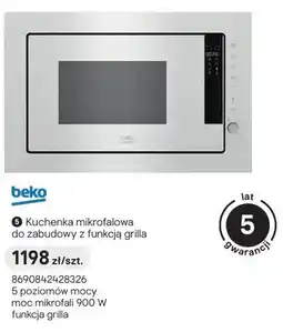 Castorama Kuchenka mikrofalowa do zabudowy z funkcją grilla beko oferta