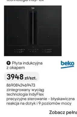 Castorama Płyta indukcyjna z okapem Beko oferta