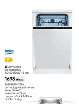 Castorama Zmywarka do zabudowy Beko BDIS36120Q 45cm oferta
