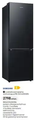 Castorama Lodówkozamrażarka wolnostojąca SAMSUNG RB 34C600EBN oferta