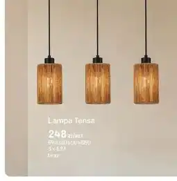 Castorama Lampa Tensa 3 x E27 brąz oferta