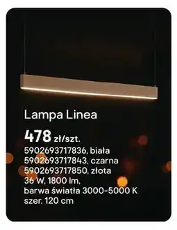 Castorama Lampa Linea biała 36W 1800lm barwa światła 3000-5000K szer. 120cm oferta