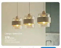 Castorama Lampa Valentino 3 x E27 szkło i metal oferta