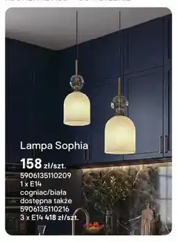 Castorama Lampa Sophia 1 x E14 cogniac/biała oferta