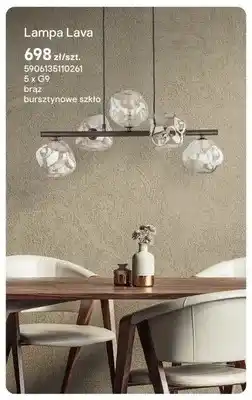 Castorama Lampa Lava 5 x G9 brąz bursztynowe szkło oferta