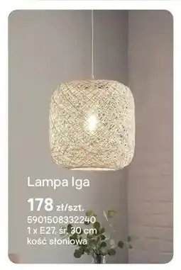Castorama Lampa Iga 1 x E27 śr. 30cm kość słoniowa oferta