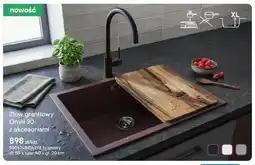 Castorama Zlew granitowy Omni 30 z akcesoriami brązowy dł. 55 x szer. 40 x gł. 20cm oferta