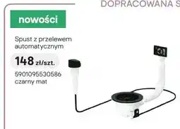 Castorama Spust z przelewem automatycznym czarny mat oferta