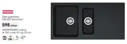 Castorama Zlew granitowy Franke OID 651 Tectonite czarny 102x51x23cm oferta