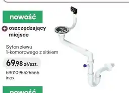 Castorama Syfon zlewu 1-komorowego z sitkiem inox oferta