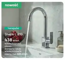 Castorama Bateria kuchenna hansgrohe Shape L 210 chrom oferta