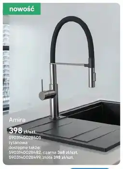 Castorama Bateria kuchenna Amira tytanowa oferta