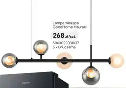 Castorama Lampa wisząca GoodHome Hauraki 5 x G9 czarna oferta