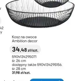 Castorama Kosz na owoce Ambition decor śr. 28cm oferta