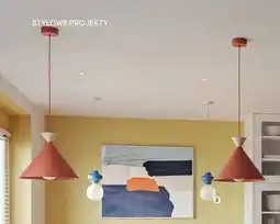 Castorama Lampa wisząca Italux Latera 1xE14 niebiesko-biała oferta