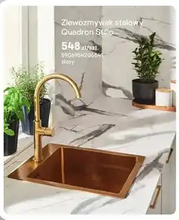 Castorama Zlewozmywak stalowy Quadron Stillo złoty oferta