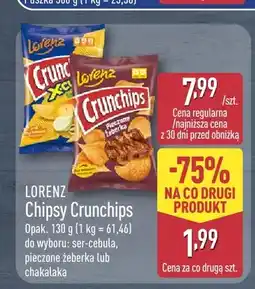 ALDI Chipsy Crunchips ser-cebula Lorenz oferta