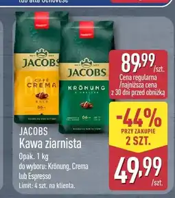 ALDI Kawa ziarnista Jacobs Crema oferta