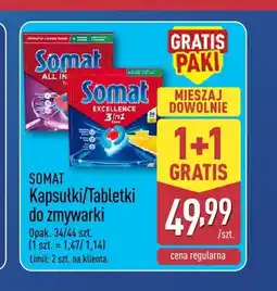 ALDI Tabletki do zmywarki Somat All in 1 oferta