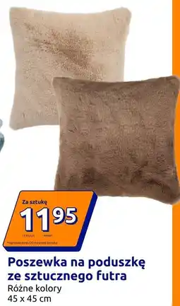 Action Poszewka na poduszkę ze sztucznego futra oferta