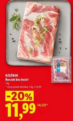 Lidl RZEŹNIK Boczek bez kości oferta