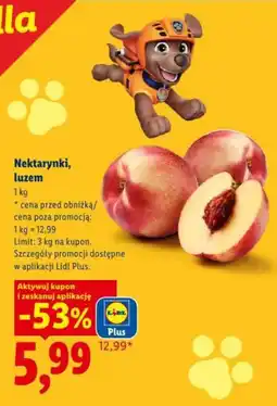 Lidl Nektarynki, luzem oferta