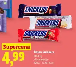 Lidl Baton Snickers oferta
