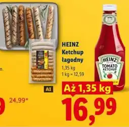 Lidl Ketchup łagodny Heinz oferta