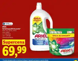 Lidl Żel lub kapsułki do prania Ariel Giga Economy oferta