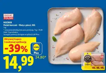 Lidl RZEŹNIK Polski kurczak – filety z piersi, XXL oferta