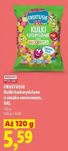 Lidl Fruitusie Kulki kukurydziane o smaku owocowym, XXL oferta