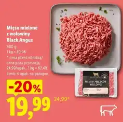 Lidl Mięso mielone z wołowiny Black Angus oferta
