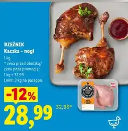 Lidl RZEŹNIK Kaczka - nogi oferta