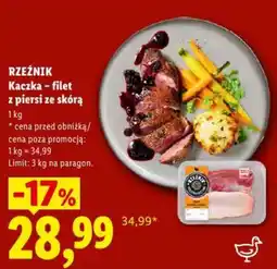 Lidl RZEŹNIK Kaczka – filet z piersi ze skórą oferta