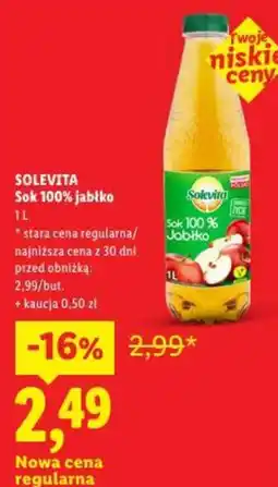 Lidl Sok 100% jabłko oferta