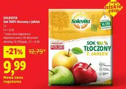 Lidl Sok 100% tłoczony z jabłek oferta