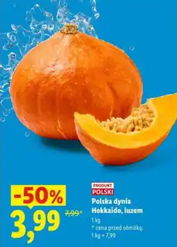 Lidl Polska dynia Hokkaido, luzem oferta