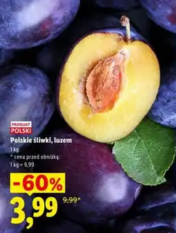 Lidl Polskie śliwki, luzem oferta