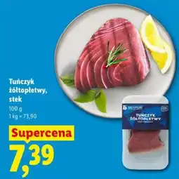 Lidl Tuńczyk żółtopłetwy, stek oferta