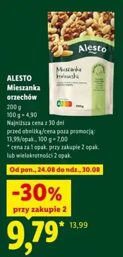 Lidl ALESTO Mieszanka orzechów oferta