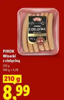 Lidl PIKOK Winerki z ciełęciną oferta