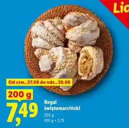 Lidl Rogal świętomarciński oferta