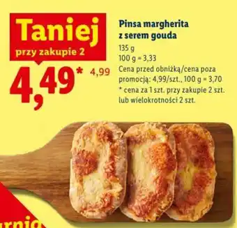 Lidl Pinsa margherita z serem gouda oferta