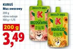 Lidl KUBUŚ Mus owocowy oferta