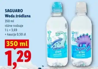 Lidl Woda źródlana Saguaro oferta