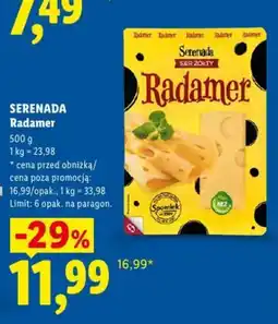 Lidl Serenada Radamer oferta