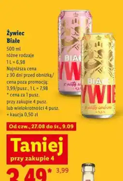Lidl Żywiec Białe oferta