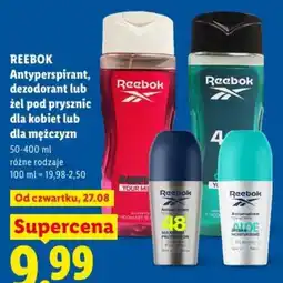 Lidl REEBOK Antyperspirant, dezodorant lub żel pod prysznic oferta