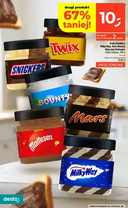 Dealz Krem Snickers, Milky Way, Twix, Bounty, Mars lub Maltesers oferta